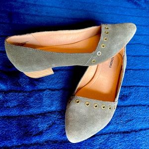 Olive Suede Sonoma Flats